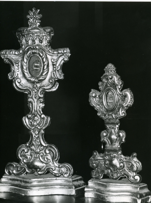 reliquiario, serie - ambito laziale (fine sec. XVIII)