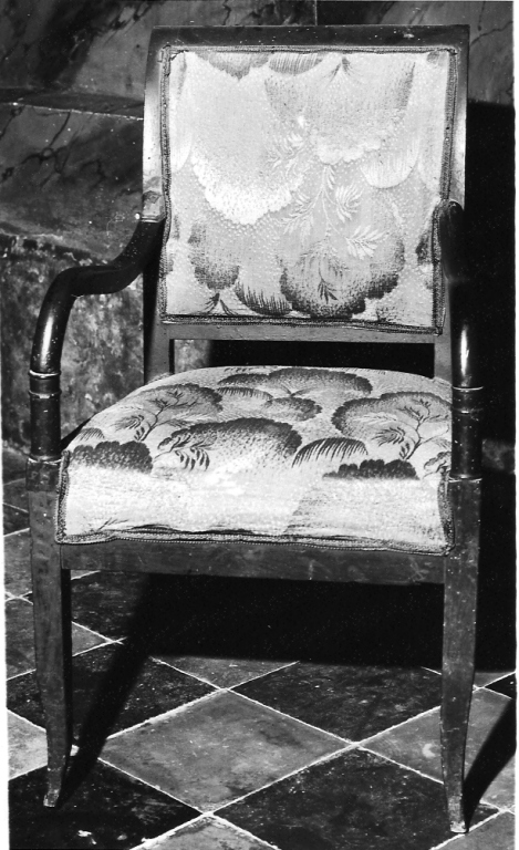 sedia - a braccioli - produzione laziale (primo quarto sec. XX)