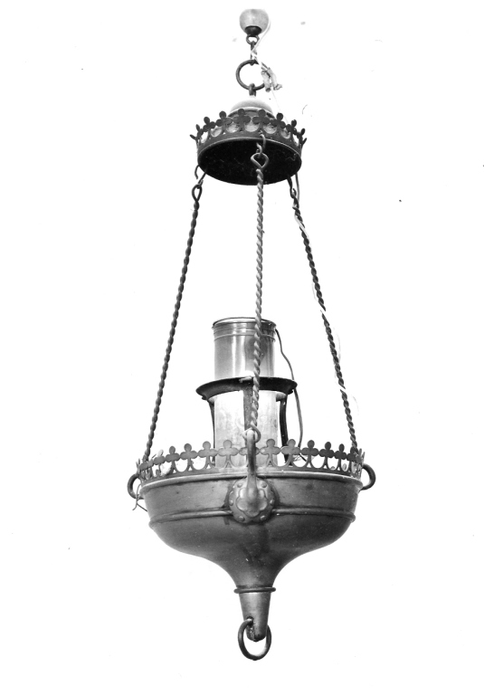 lampada pensile - ambito laziale (sec. XIX)