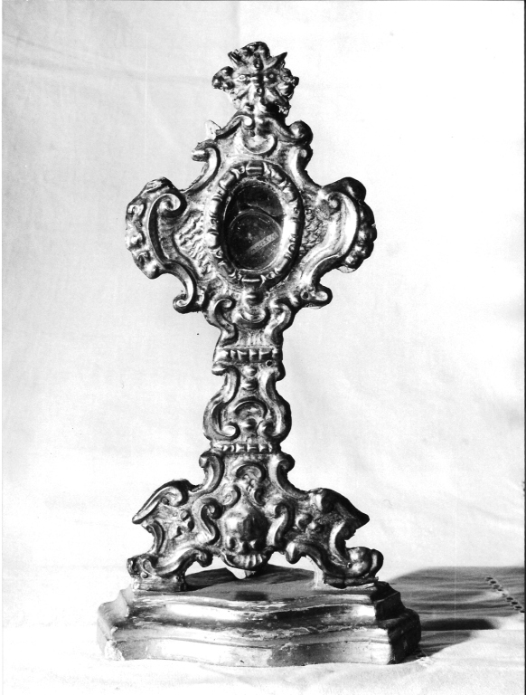 reliquiario - a ostensorio, serie - ambito laziale (sec. XVIII)