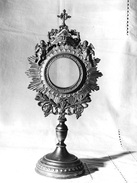 ostensorio - a raggiera - ambito laziale (sec. XVIII)