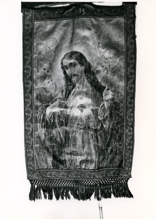 Sacro Cuore di Gesù (stendardo) - ambito laziale (sec. XX)