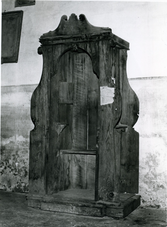 confessionale - ambito laziale (fine/inizio secc. XVIII/ XIX)