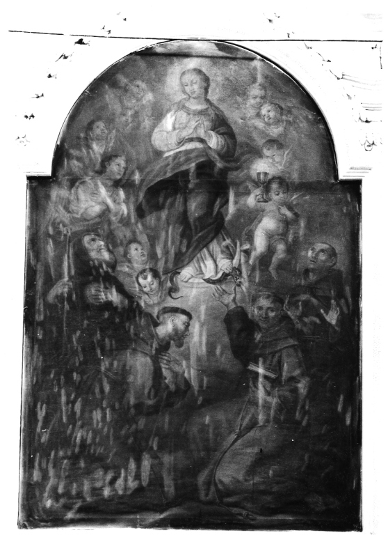 Madonna Immacolata e Santi (dipinto) - ambito romano (metà sec. XVIII)