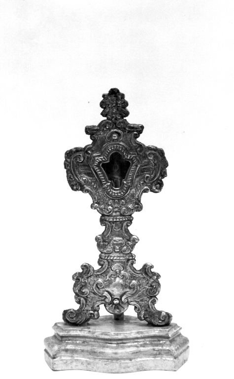 reliquiario - a ostensorio - ambito laziale (sec. XVIII)