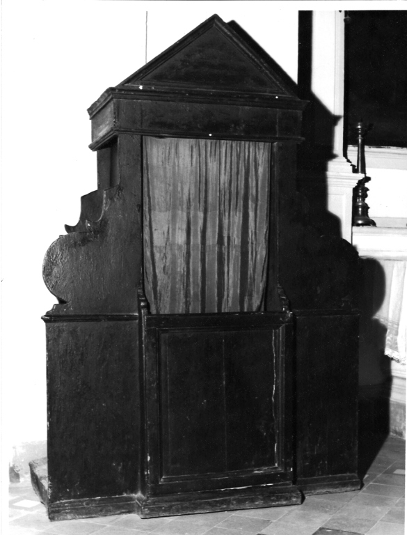 confessionale - ambito laziale (sec. XVII)
