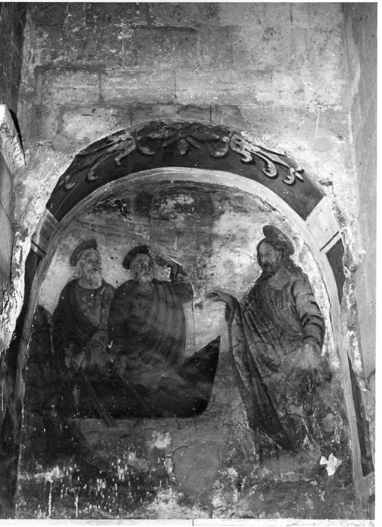 apparizione di Cristo agli apostoli sul lago di Tiberiade (dipinto) - ambito laziale (fine/inizio secc. XV/ XVI)