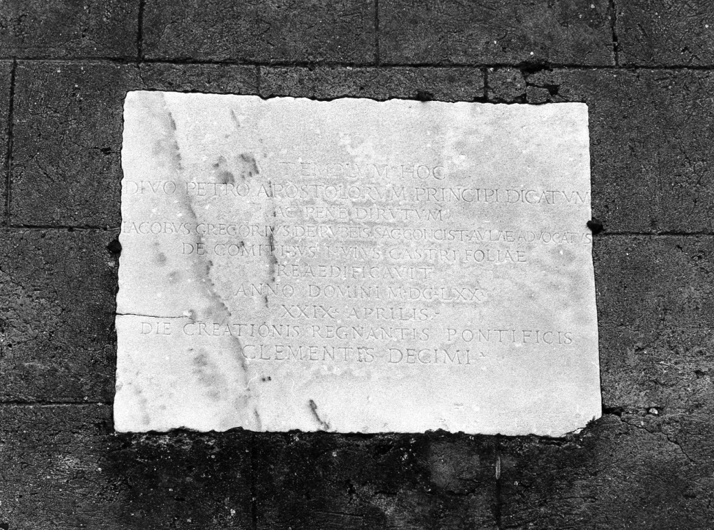 lapide - ambito laziale (sec. XVII)