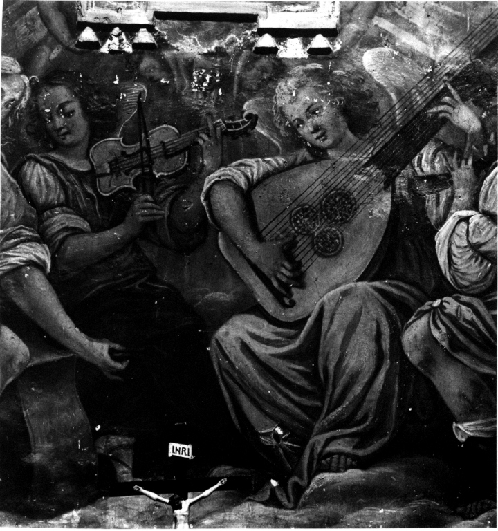 angeli musicanti (dipinto) - ambito laziale (sec. XVII)