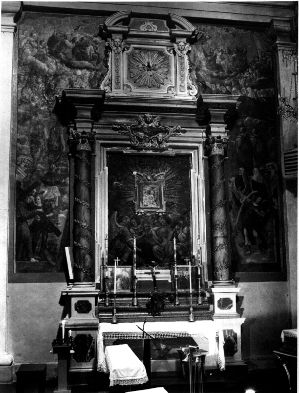 mostra architettonica d'altare - ambito laziale (sec. XVII)