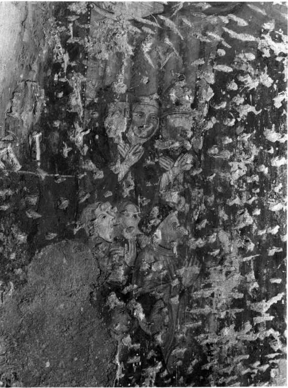 Madonna della Misericordia (dipinto, frammento) - ambito laziale (fine sec. XIV)