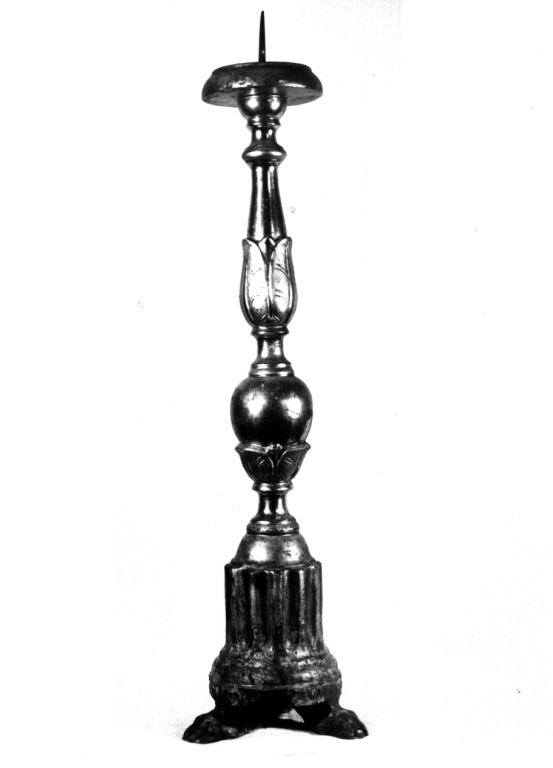 candeliere d'altare, serie - ambito laziale (sec. XIX)