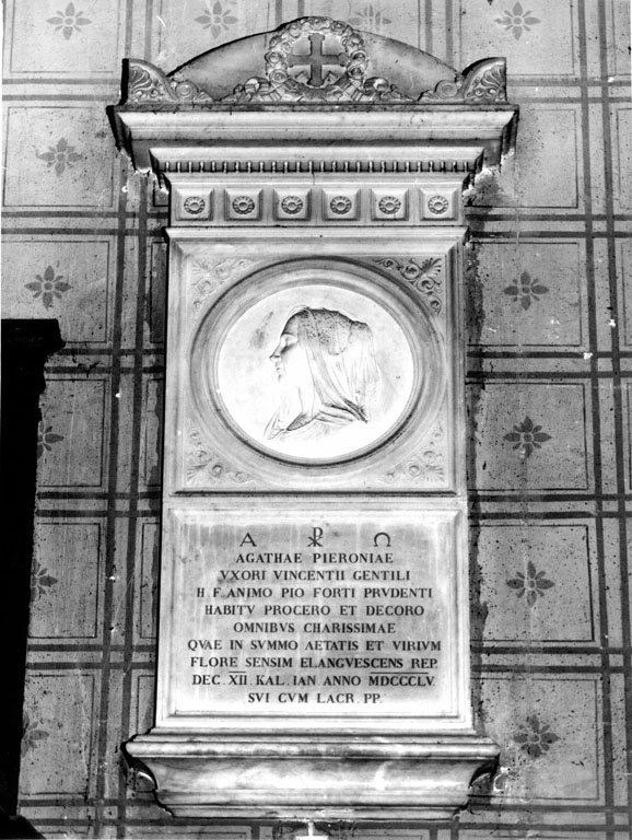 Ritratto di Agata Pieroni (rilievo) - ambito romano (sec. XIX)