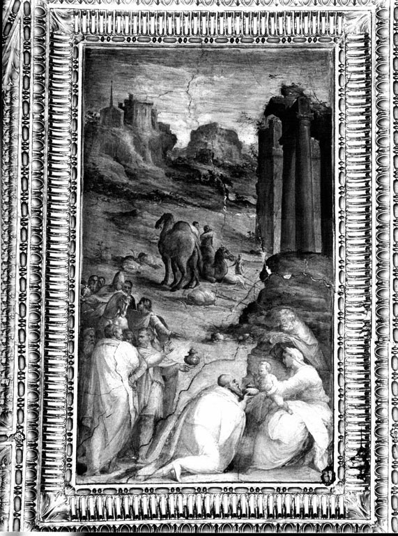 Adorazione dei magi (dipinto) di Muziano Girolamo detto Girolamo da Brescia (sec. XVI)