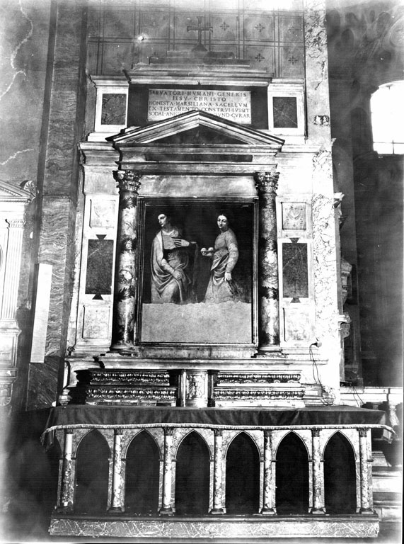 altare - ambito romano (sec. XVI, sec. XIX)