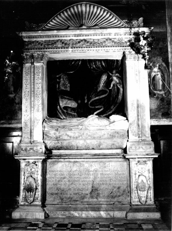 Ritratto di Domenico Capranica giacente (statua) di Bregno Andrea (e aiuti) (sec. XV)