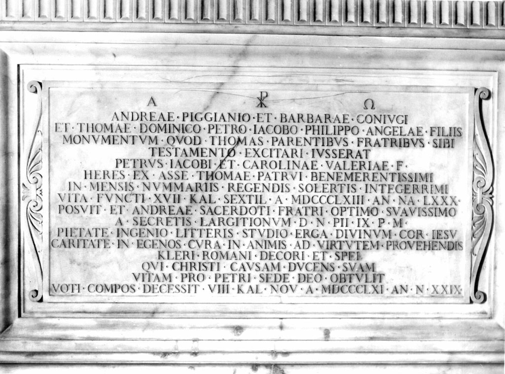 monumento funebre di Giacometti Ignazio (sec. XIX)