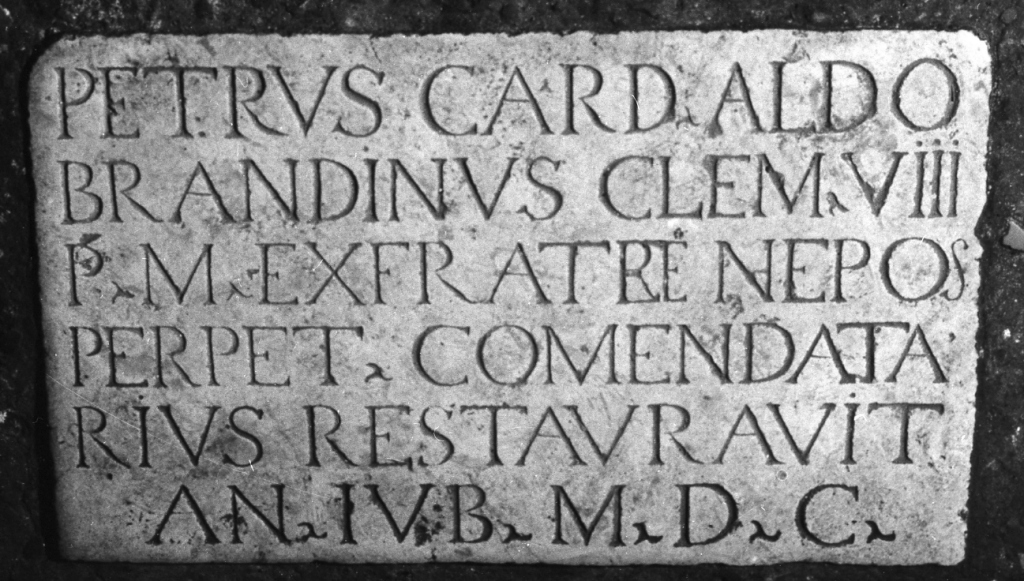 lapide - ambito laziale (sec. XVII)