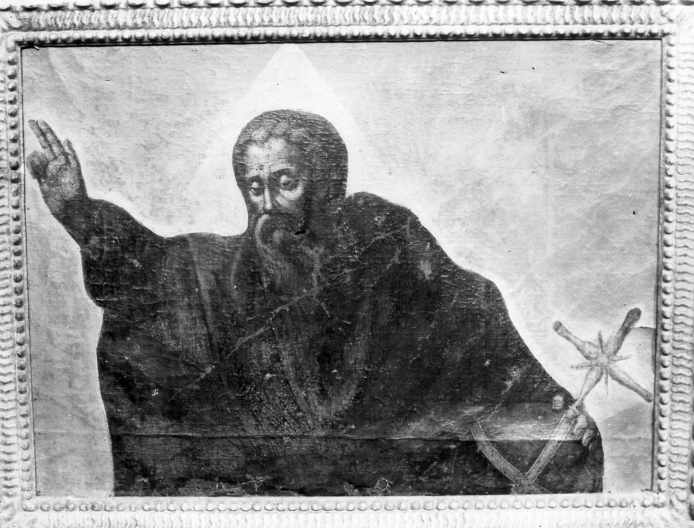 Dio Padre benedicente (dipinto) - ambito laziale (sec. XVII)