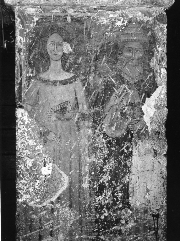 Santa e beato Urbano V (dipinto) - ambito laziale (sec. XV)