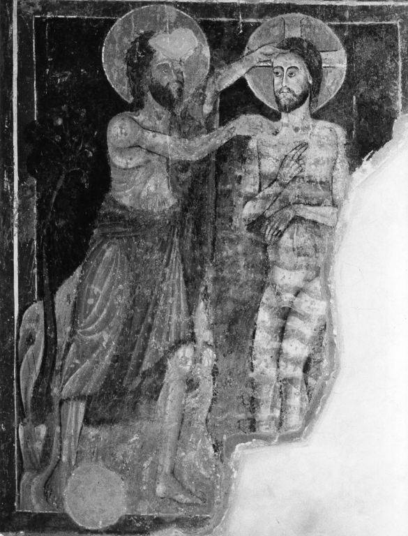 battesimo di Cristo (dipinto) - ambito Italia centro-meridionale (sec. XIII)