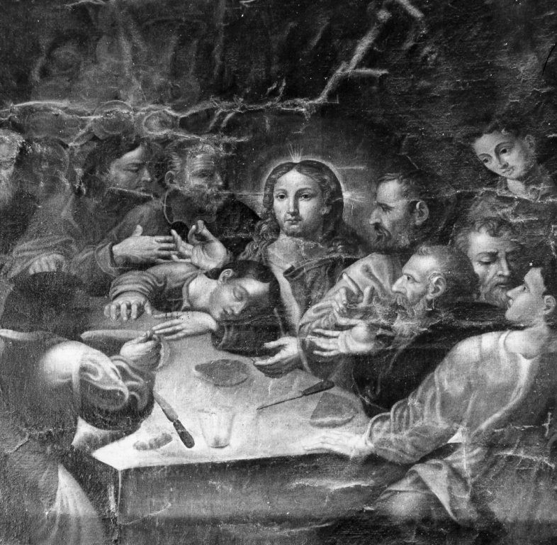 ultima cena (dipinto) - ambito laziale (sec. XVII)