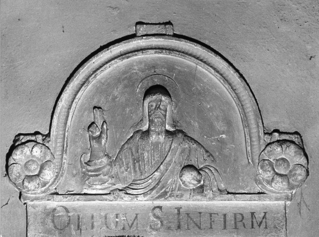 Dio Padre benedicente (rilievo) - ambito laziale (sec. XVI)