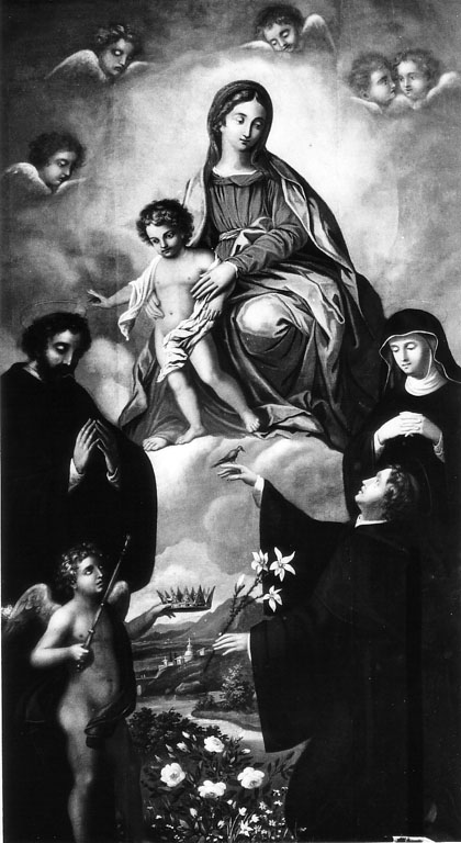 Madonna con Santi (dipinto) - ambito romano (ultimo quarto sec. XVII)