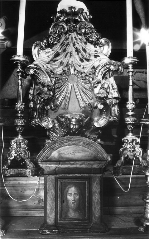 tronetto per esposizione eucaristica - ambito laziale (sec. XVIII)