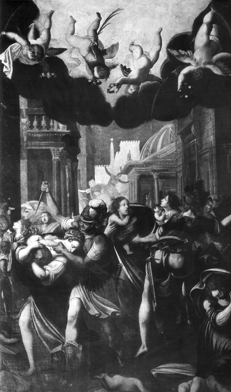 strage degli innocenti (dipinto) di Carosi Ludovico (primo quarto sec. XVII)