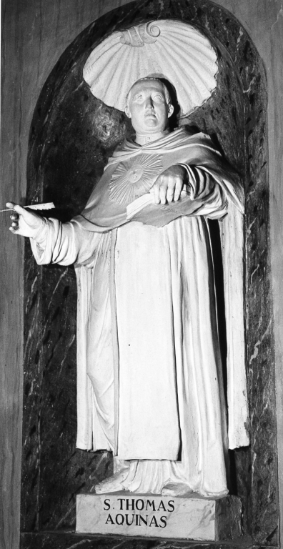 San Tommaso d'Aquino (statua) - ambito laziale (fine/inizio secc. XIX/ XX)