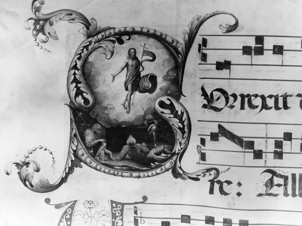 Cristo risorto (miniatura) - ambito laziale (sec. XVII)