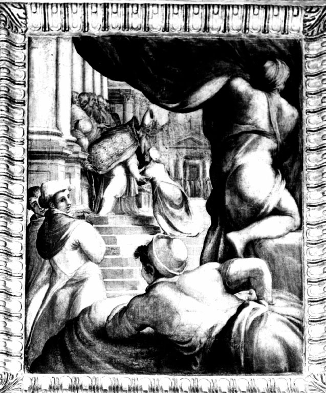 Presentazione di Maria al tempio (dipinto) di De Rossi Francesco detto Francesco Salviati (sec. XVI)