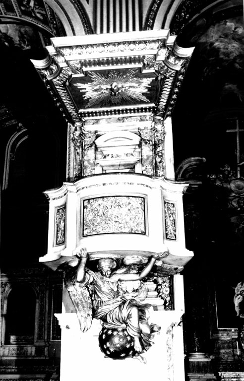 pulpito di De Rossi Giovanni Francesco, Torriani Carlo, Naldini Pietro Paolo (sec. XVII)