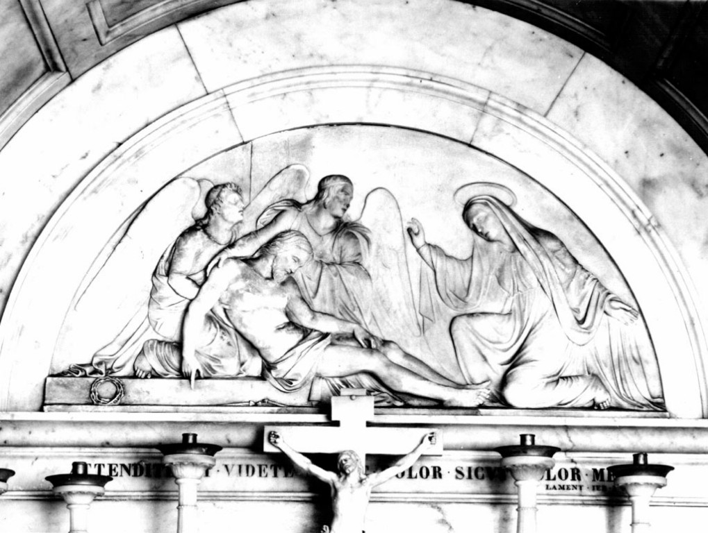 Compianto su Cristo morto (rilievo) di Brumidi Costantino (sec. XIX)