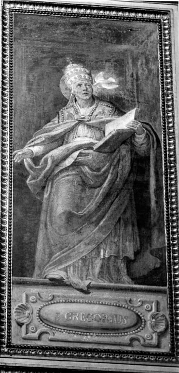 Quattro Padri della Chiesa latina (dipinto) di Polenzani Giovan Battista (sec. XIX)
