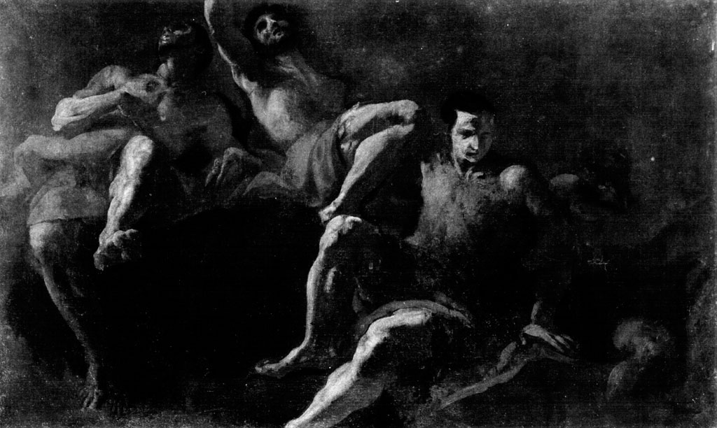 Quattro figure (dipinto) di Pozzo Andrea (sec. XVII)