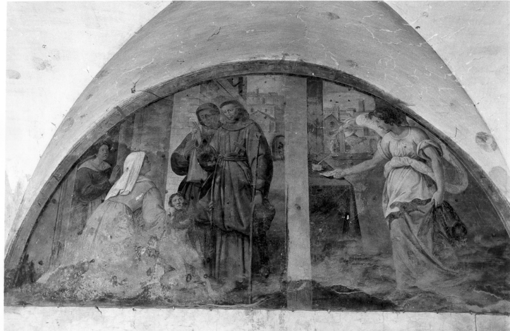 Sant'Antonio in abiti da frate cercatore (dipinto) di Pucciati Angelo (e aiuti) (metà sec. XVII)