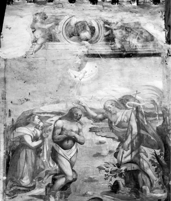 battesimo di Cristo (dipinto) - ambito romano (prima metà sec. XVII)