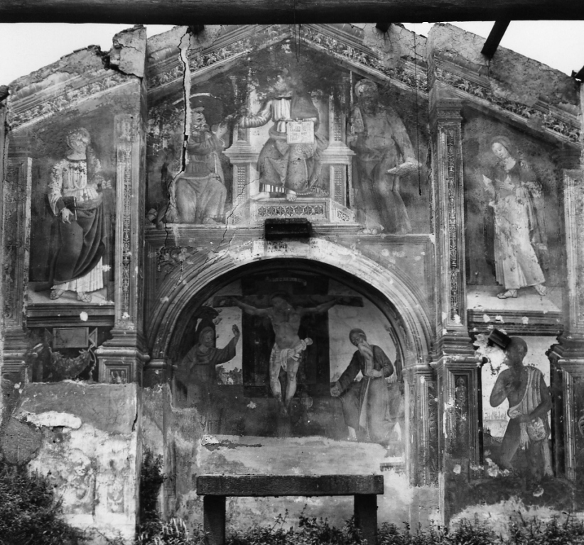 Cristo in trono fra San Pietro e San Paolo (dipinto) - ambito viterbese (prima metà sec. XVI)
