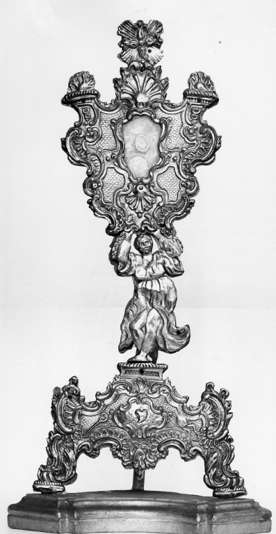 reliquiario - a ostensorio - ambito viterbese (sec. XVIII)