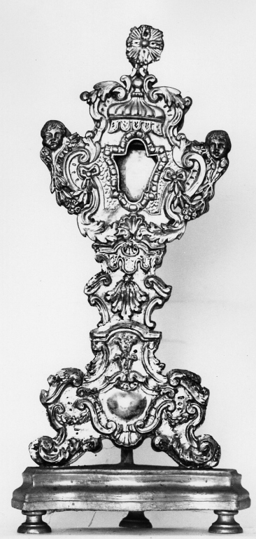 reliquiario - a ostensorio - ambito viterbese (sec. XVIII)