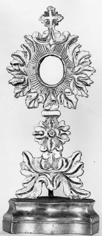 reliquiario - a ostensorio - ambito viterbese (sec. XVIII)