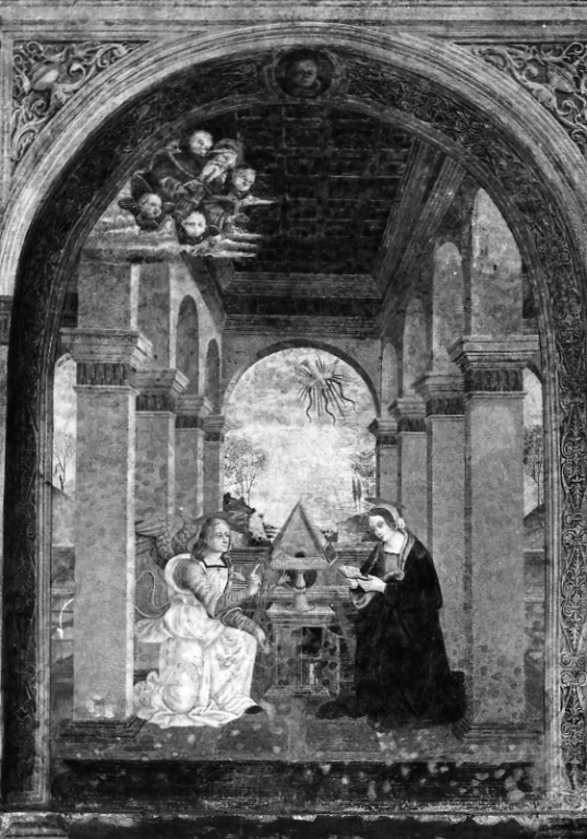 Annunciazione (dipinto) di Pica Valentino (sec. XVI)