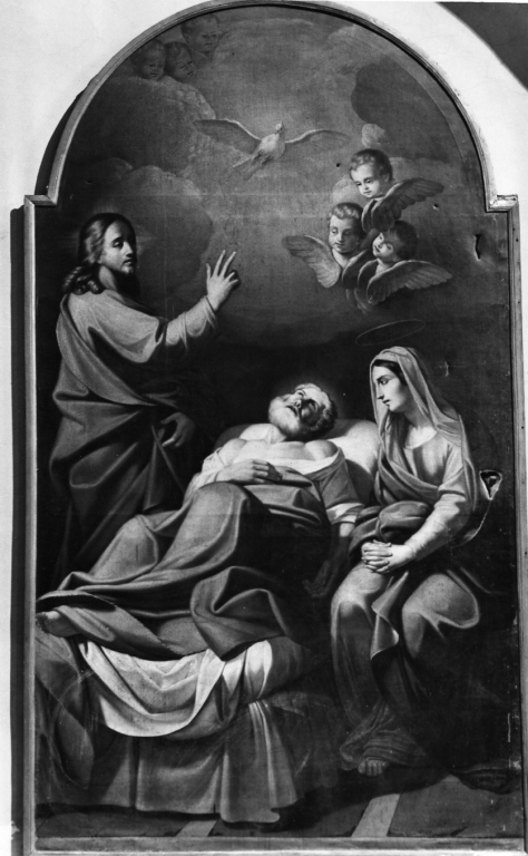 morte di San Giuseppe (dipinto) di Corvi Domenico (attribuito) (fine sec. XVIII)