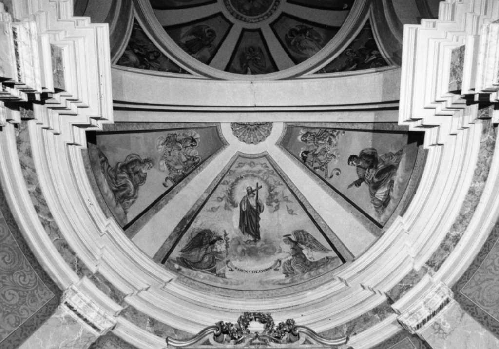 Cristo, i profeti David e Isaia (dipinto) di Canevari Enrico di Viterbo (seconda metà sec. XVIII)