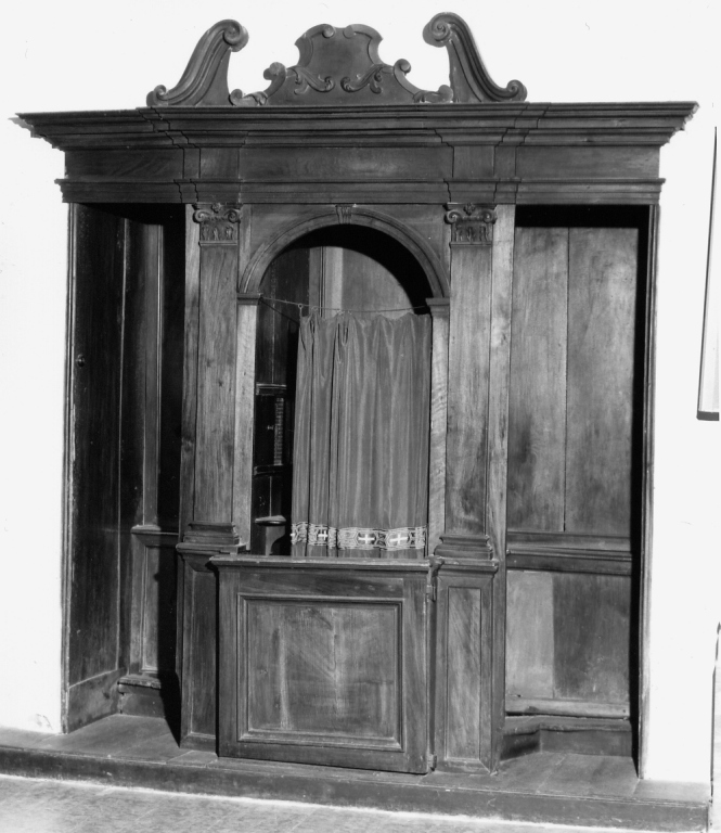 confessionale - produzione laziale (secc. XVIII/ XIX)