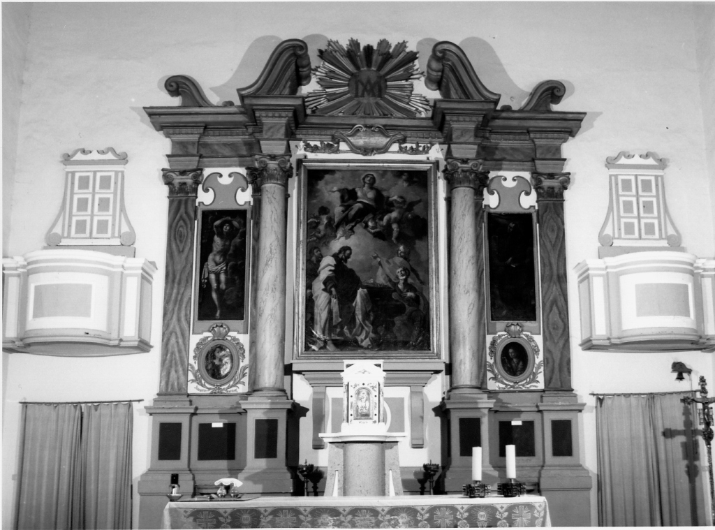 altare maggiore - ambito laziale (secc. XVII/ XVIII)