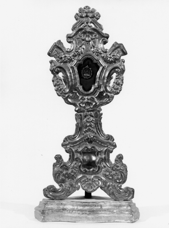 reliquiario - a ostensorio - ambito laziale (sec. XVIII)