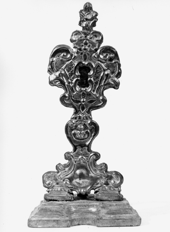 reliquiario - a ostensorio - ambito laziale (sec. XVIII)